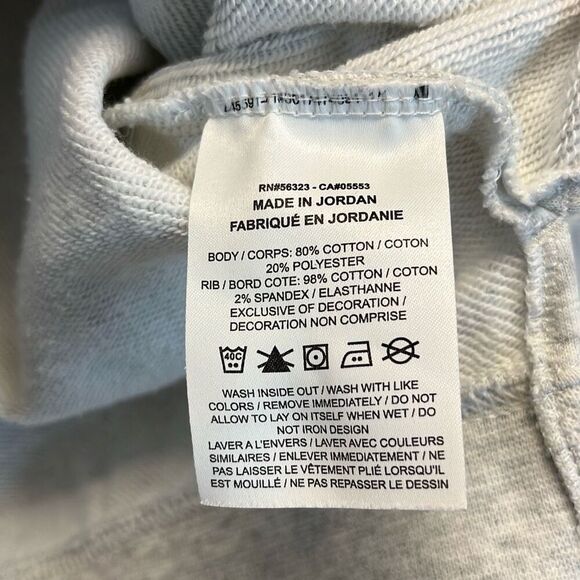 NIKE Girl’s Outfit Set Kids Medium Heather Gray Cropped Sweatshirt & Shorts 2 Pc - Picture 6 of 11